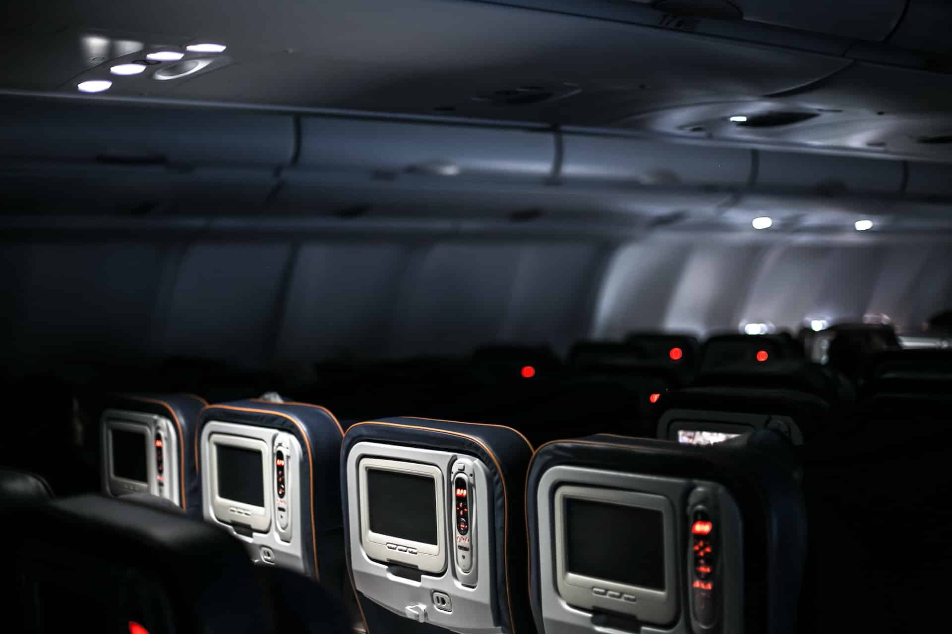 vliegtuig cabine passagier