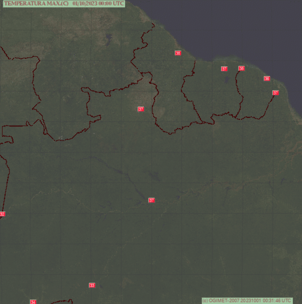 extreme temps guyana frans suriname hittegolf