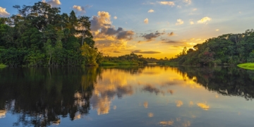 suriname-rivier-amazone-zonsondergang