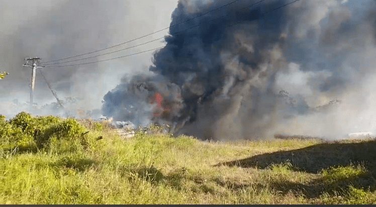 vuil verbranden brand