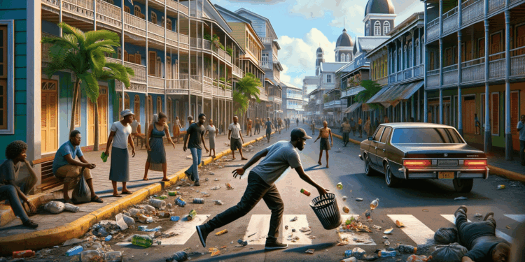 Zwerfvuil Paramaribo