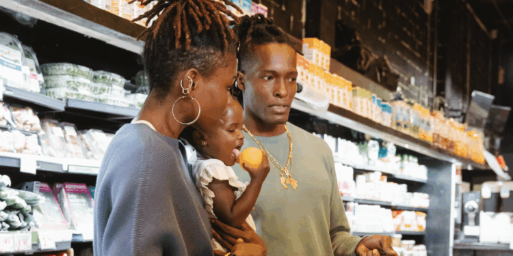 gezin familie winkelen supermarkt