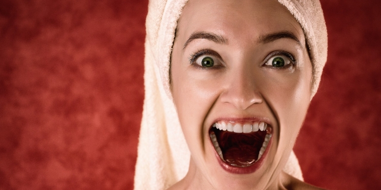 Lachen vrouw