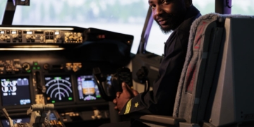 piloot cockpit vliegtuig