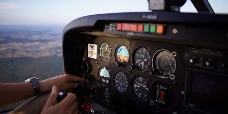 Vliegtuig cockpit