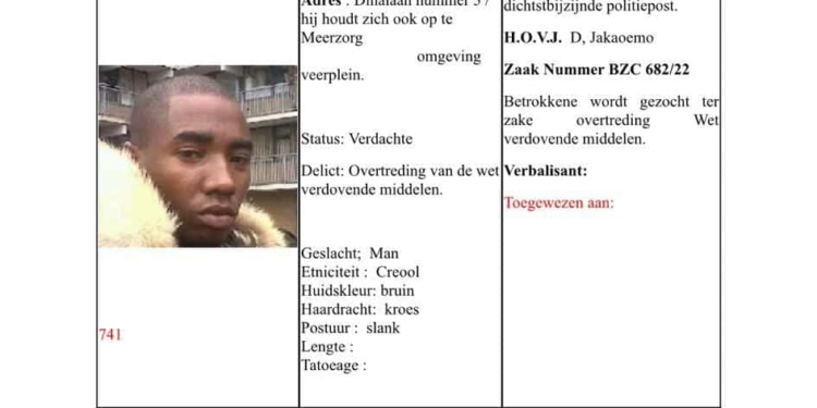 verdachte voortvluchtig