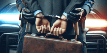 zakenman ondernemer handboeien zakenman gearresteeerd aanhouding