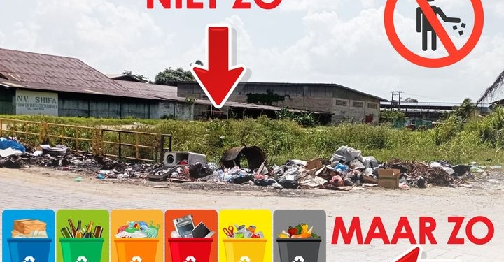 dumpen van vuil