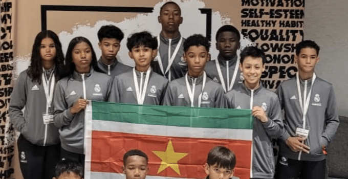 Weinig aandacht voor Surinaamse U-14 voetballers die tweede plaats bereiken in Real Madrid Foundation World Challenge