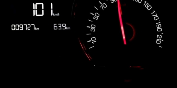 Snelheidsmeter auto snelheid