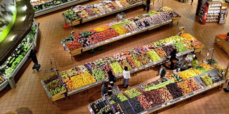 Supermarkt winkel zaak shoppen