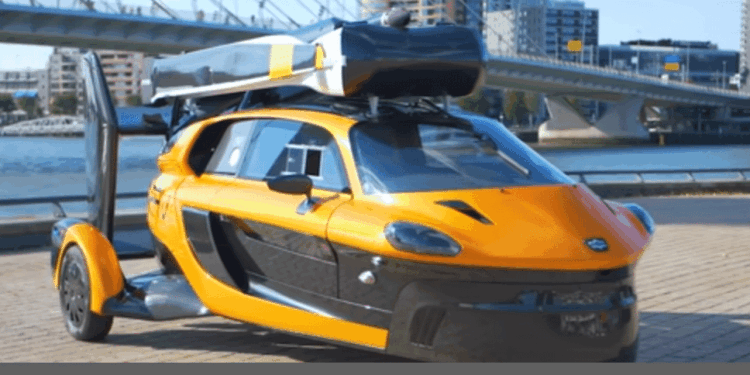Vliegende auto auto drone