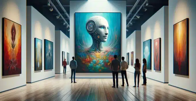 Kunst tentoonstelling schilderijen