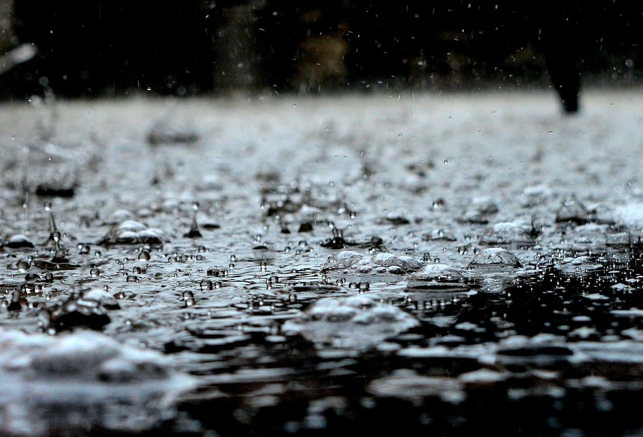 Regen druppels rain water