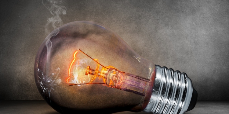 Stroom elektriciteit lamp gloeilamp