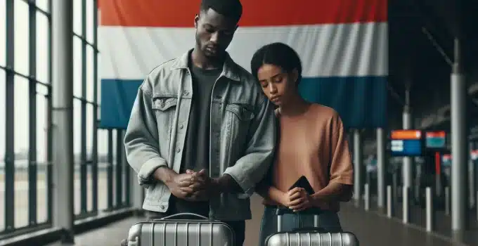 nederland vliegveld airport surinamers reizen