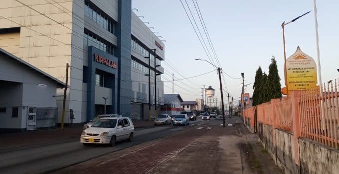 paramaribo suriname straat stad