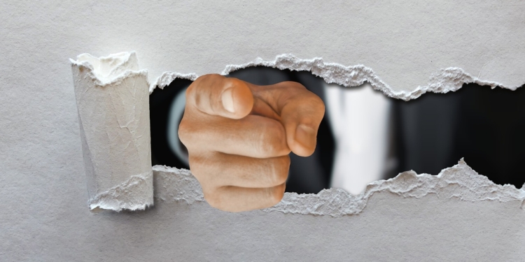 Beschudiging wijzen wijzend vinger