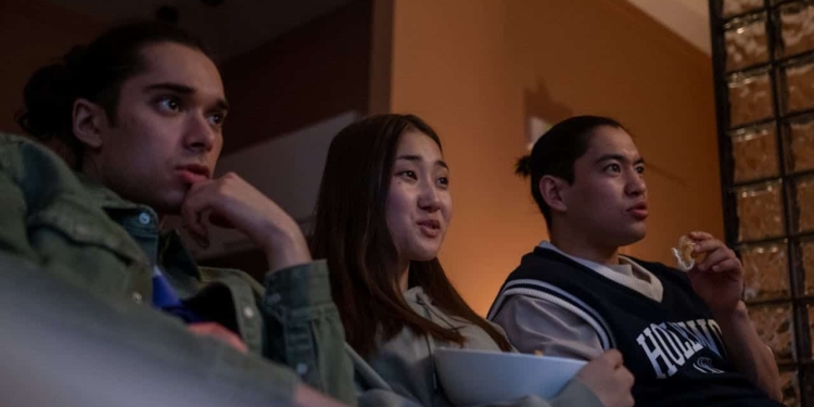 vrienden sociaal film tv kijken