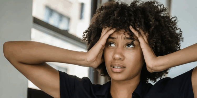 vrouw stress depressief