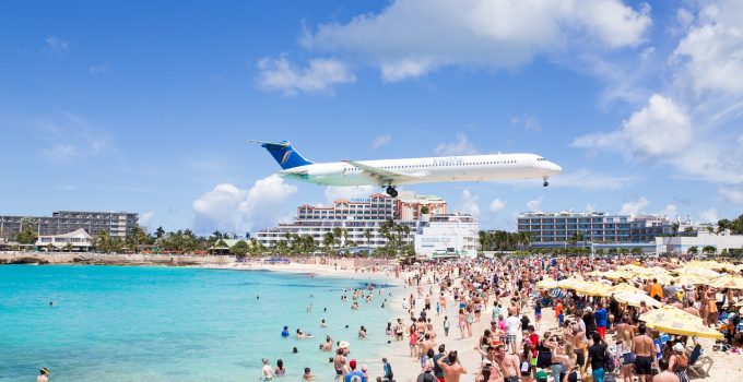 Sint Maarten strand eiland