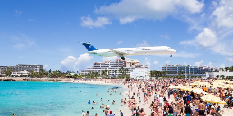 Sint Maarten strand eiland