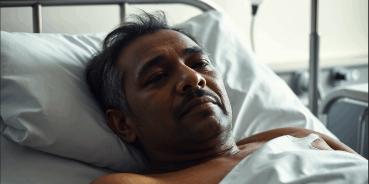 Ziekenhuis patient man ziek