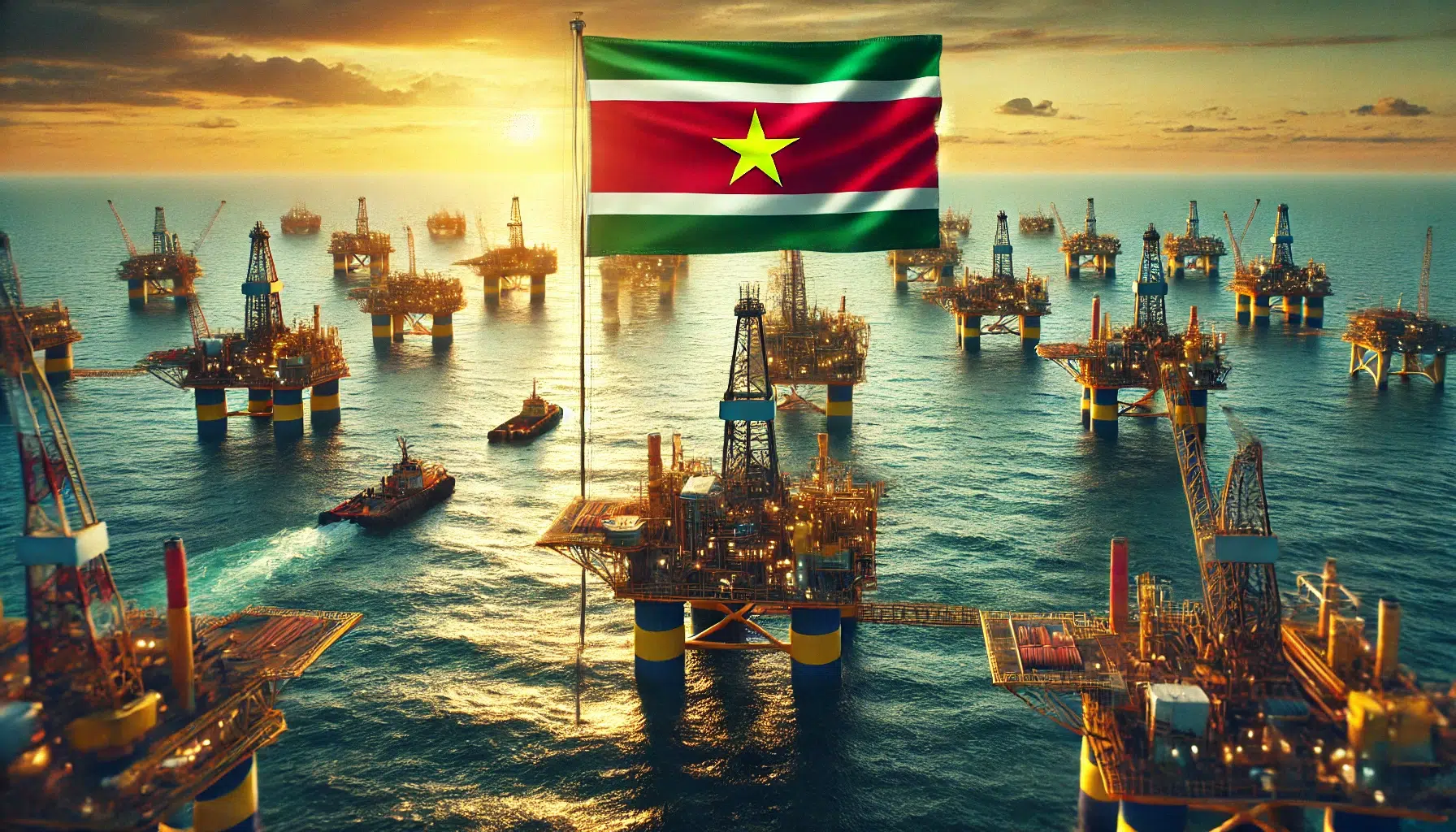 gas olie suriname petronas exxon