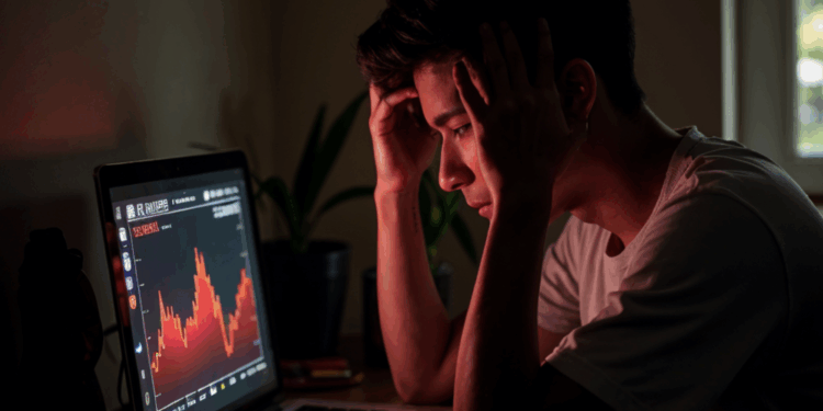 investeerder crypto aandelen markt verlies