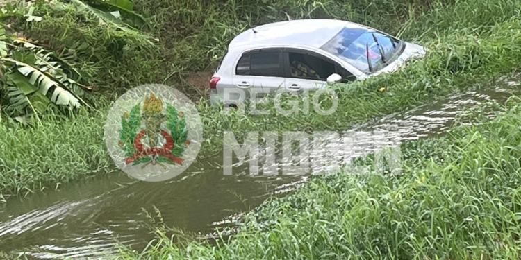 auto in kanaal
