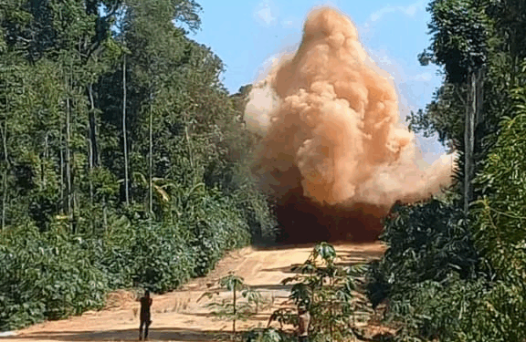 illegale landingsbaan