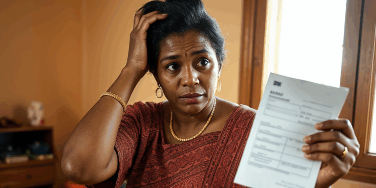 vrouw geld stress