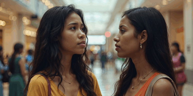 vrouwen dames mall shoppen