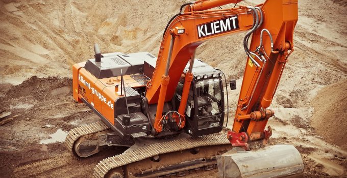 Bouwen bouw graafmachine
