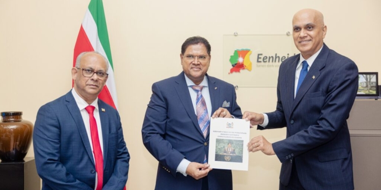 Sunil Sitaldin- ambassadeur van Suriname bij de Verenigde Naties