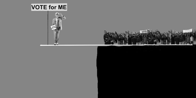 Verkiezingen stemmen stem op mij