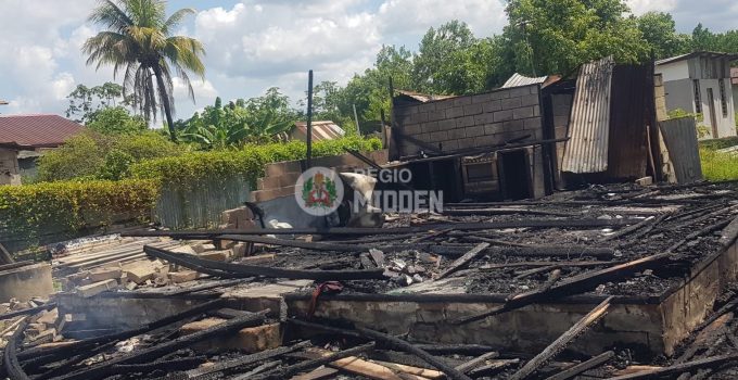 houtenwoning afgebrand