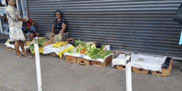 paramaribo suriname markt verkoper fruit groenten