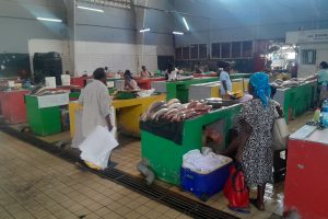 suriname paramaribo centrale markt vis