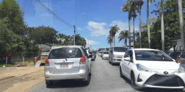 verkeer paramaribo suriname auto wegen file