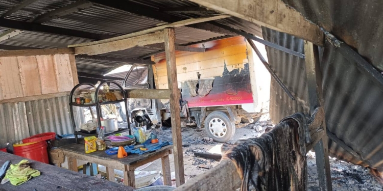 woning afgebrand