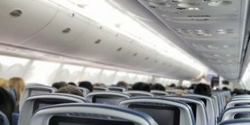 Vliegtuig stoelen cabine