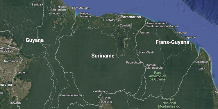 tigri guyana suriname grens