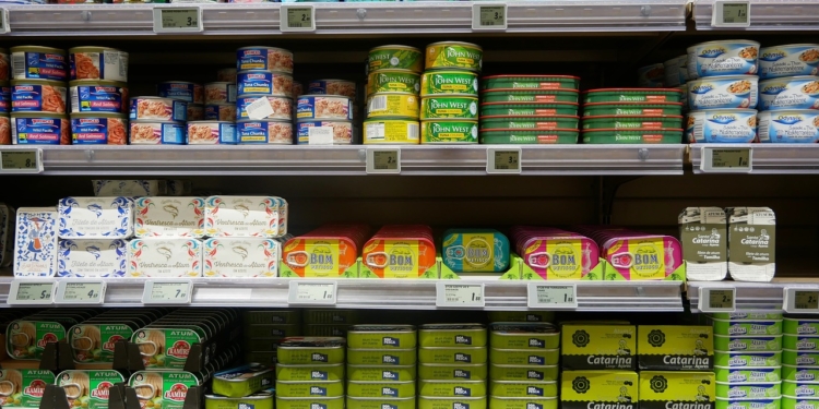 Winkelschap supermarkt