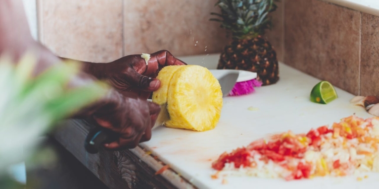 eten fruit koken ananas keuken