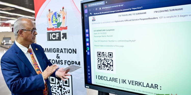 immigratie suriname zanderij