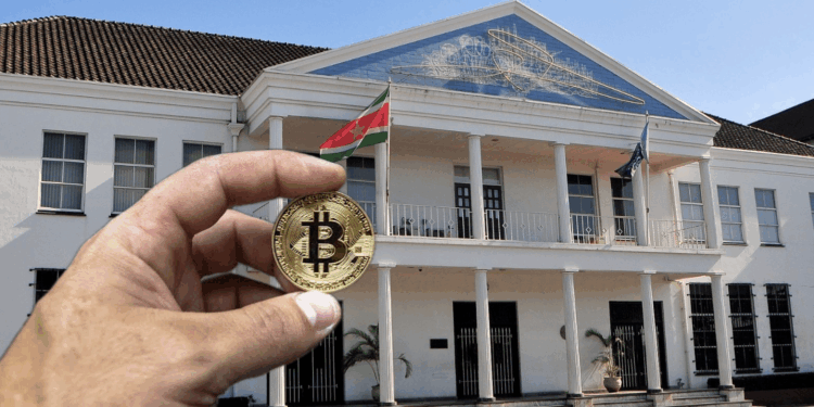 suriname bitcoin cbvs centrale bank