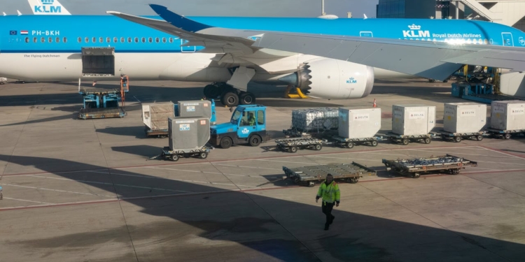 KLM vliegtuig schiphol airport