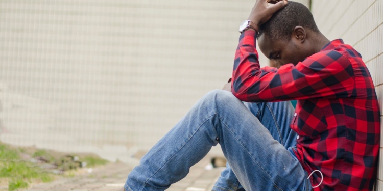 man verdriet depressief