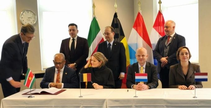 ondertekening suriname ne belgie
